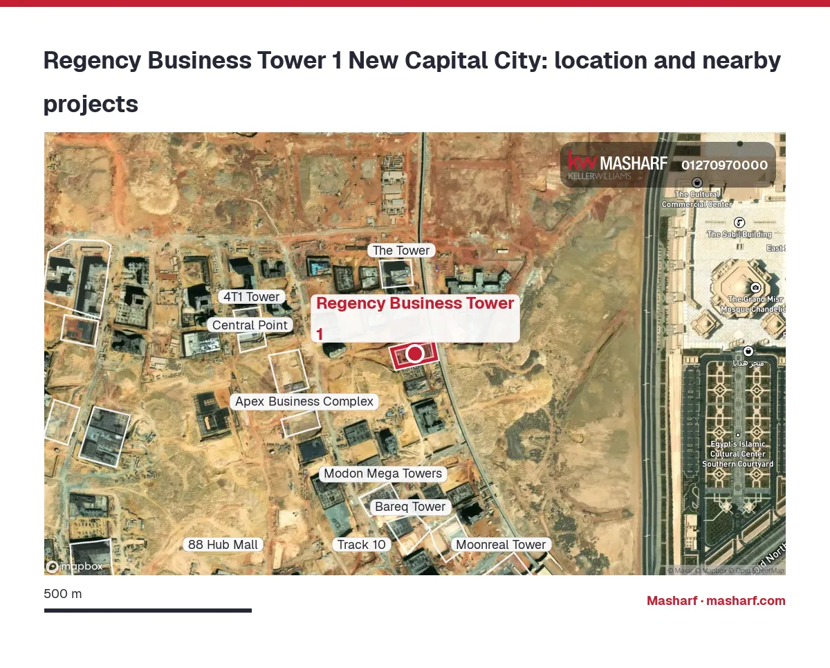 Where is Regency Business Tower 1 located?