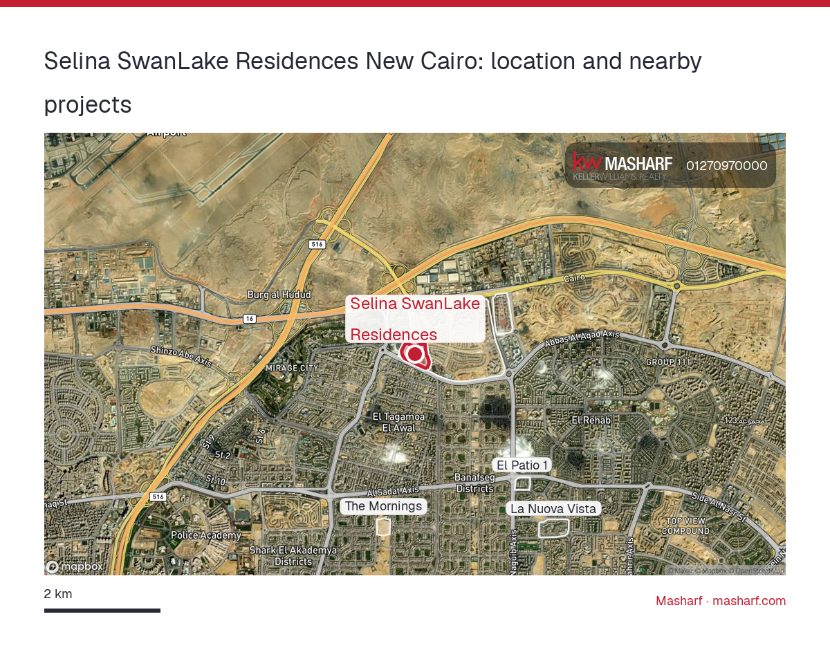 Where is Selina SwanLake Residences located?