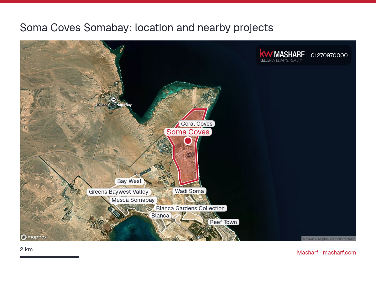 Where is Soma Coves located?