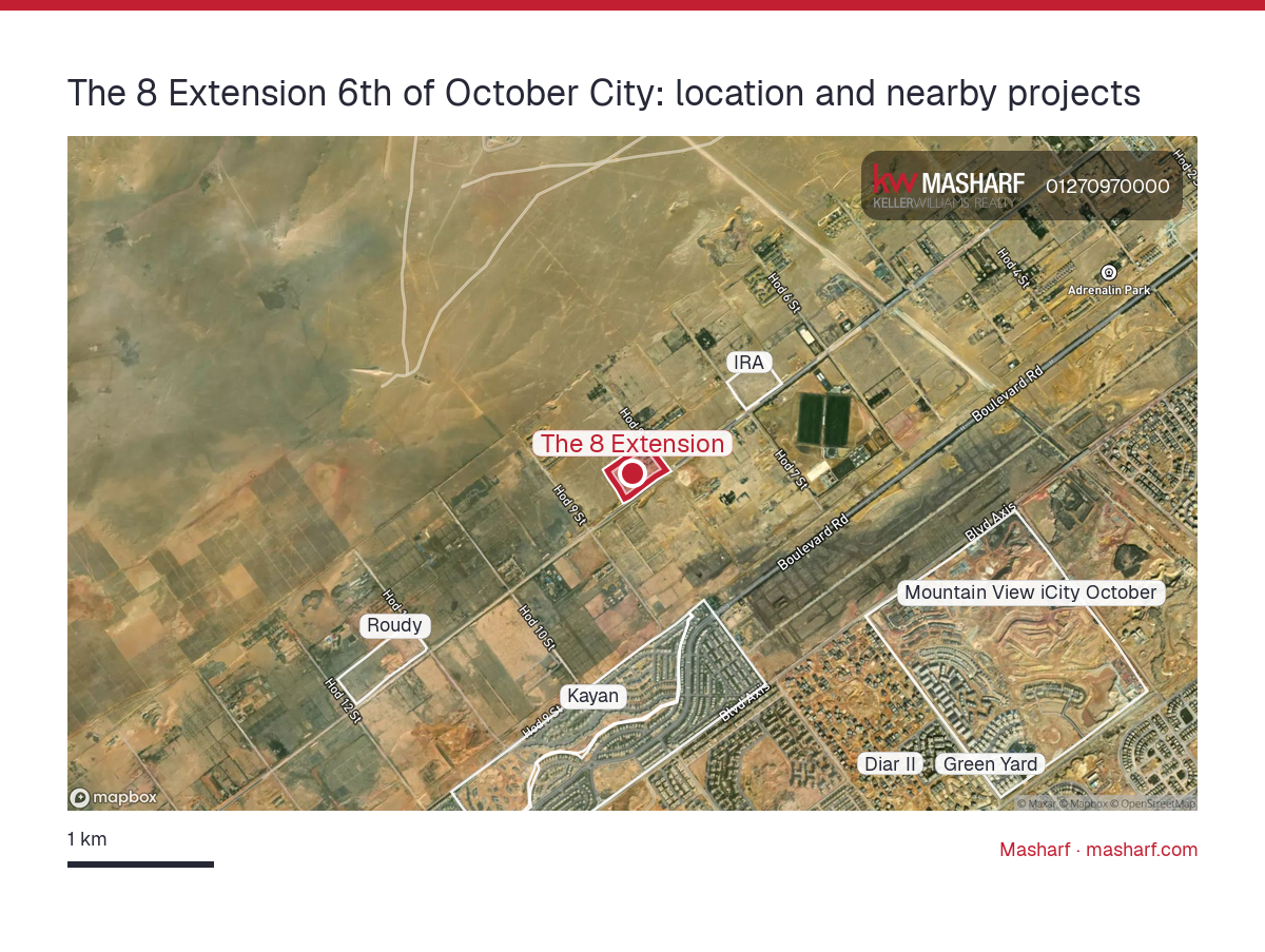 Where is The 8 Extension located?