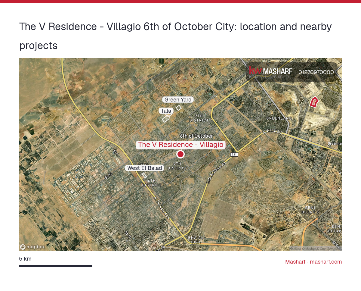 Where is The V Residence - Villagio located?