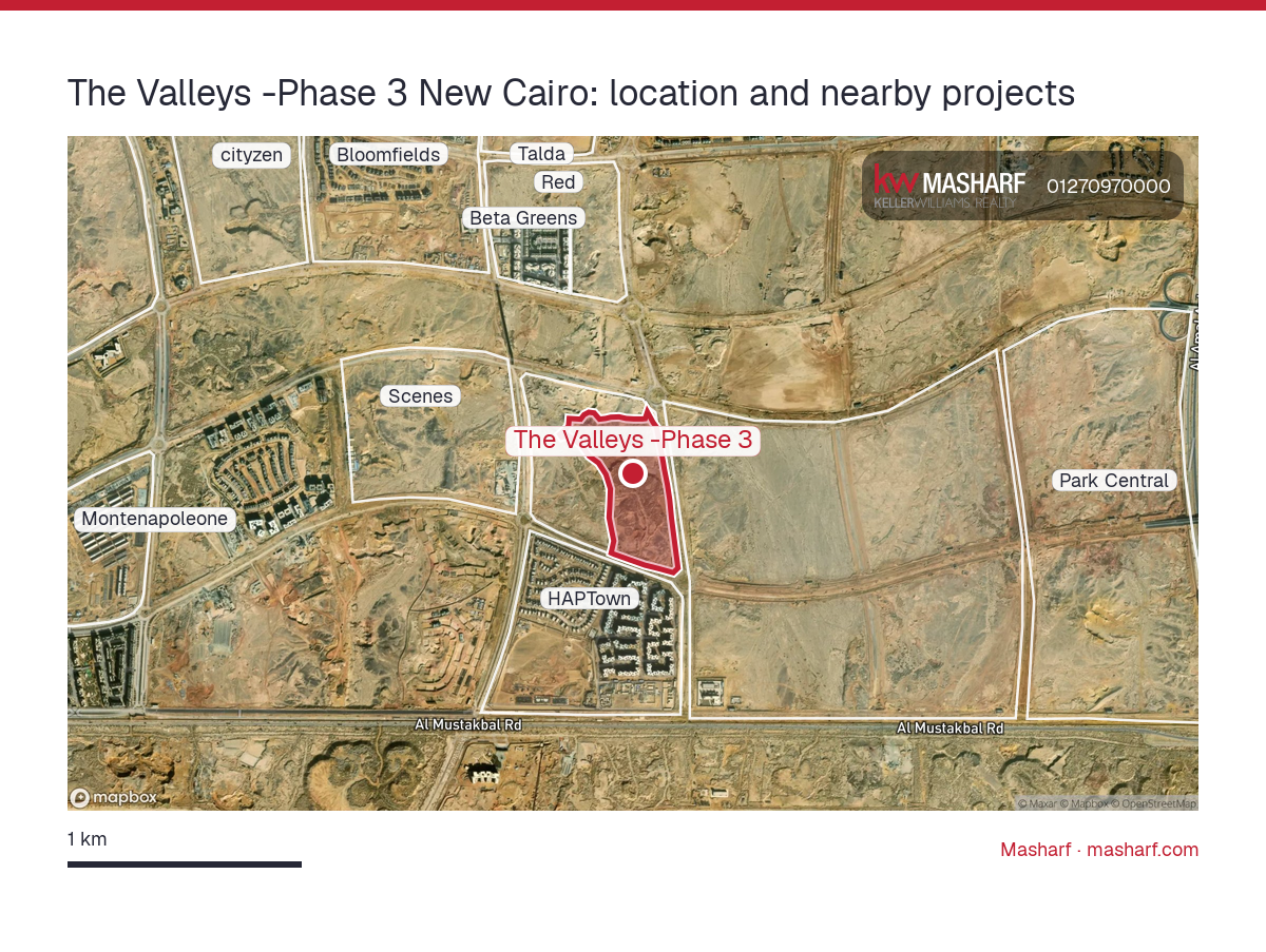 Where is The Valleys -Phase 3 located?