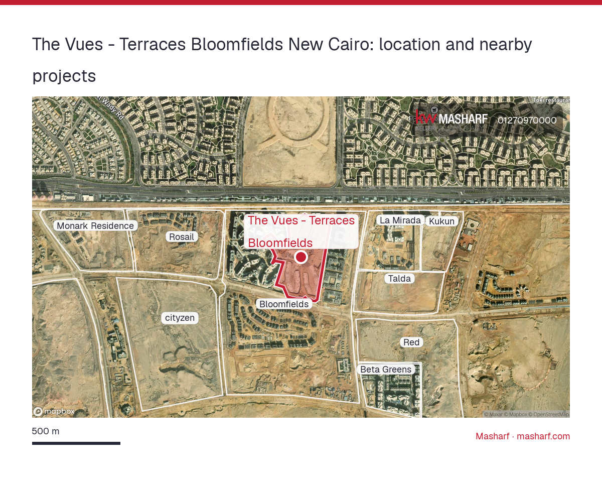 Where is The Vues - Terraces Bloomfields located?