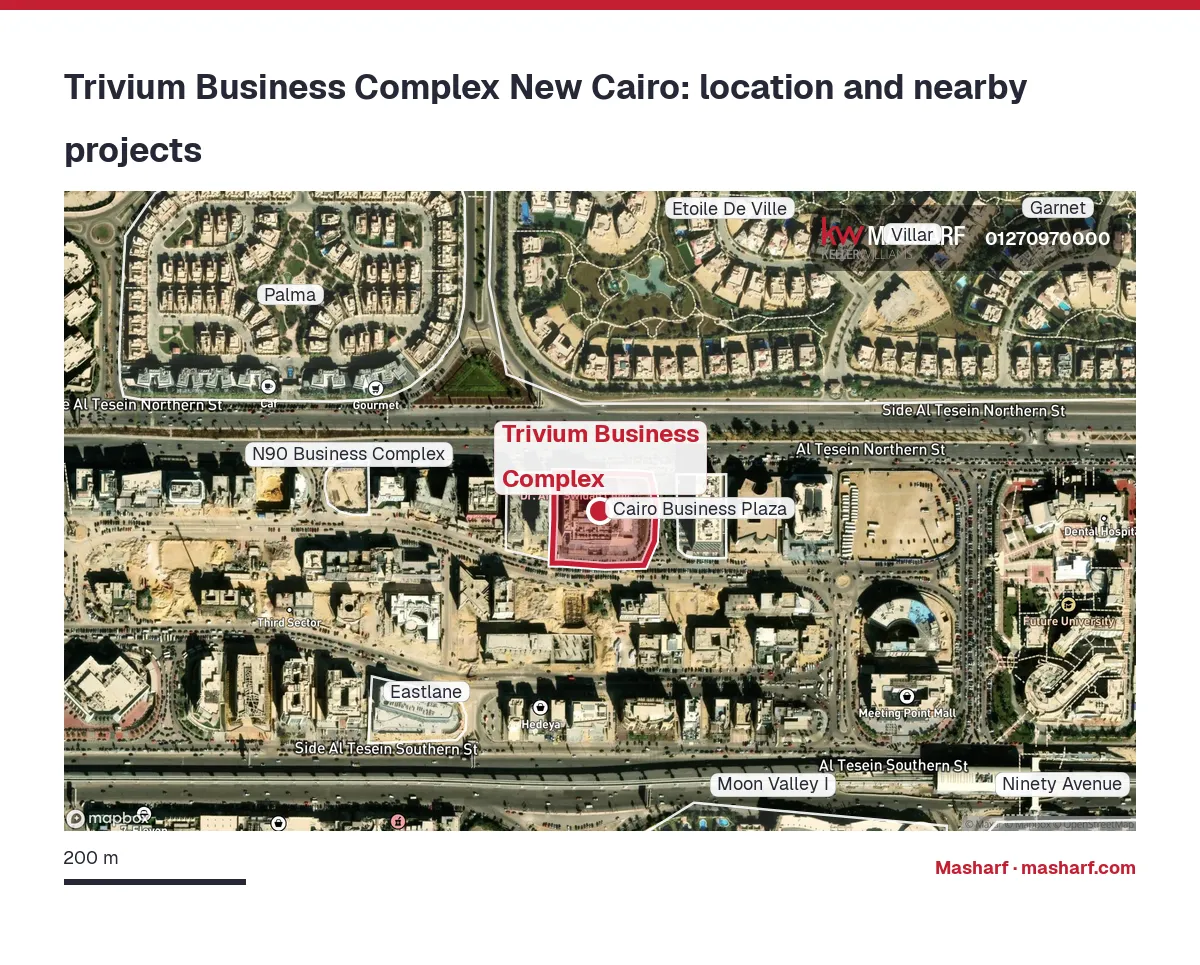 Where is Trivium Business Complex located?