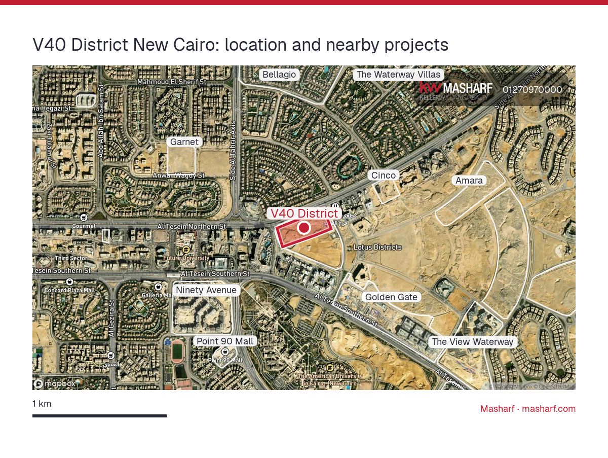 Where is V40 District located?