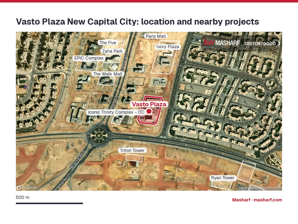 Where is Vasto Plaza located?