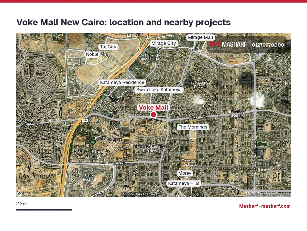 Where is Voke Mall located?