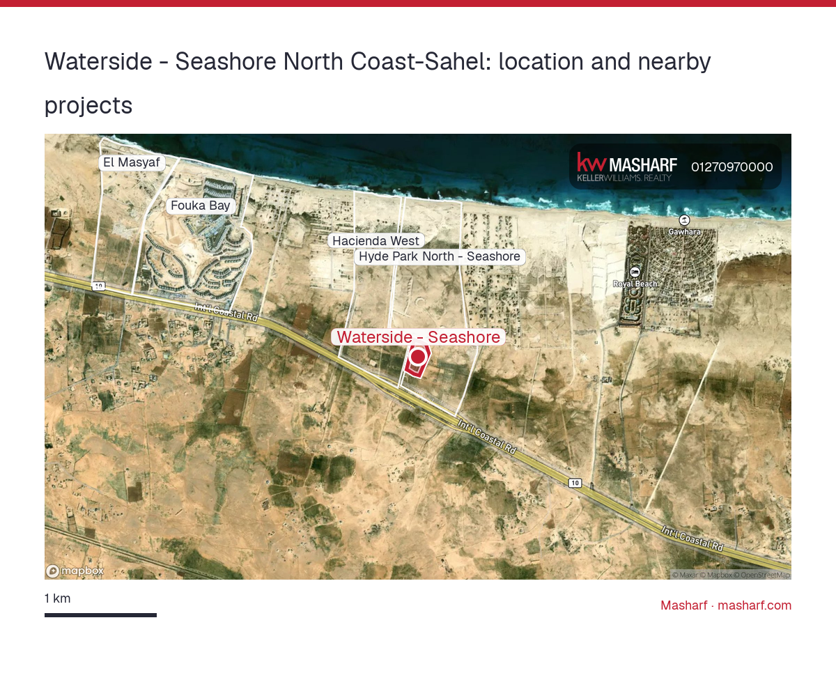 Where is Waterside - Seashore located?