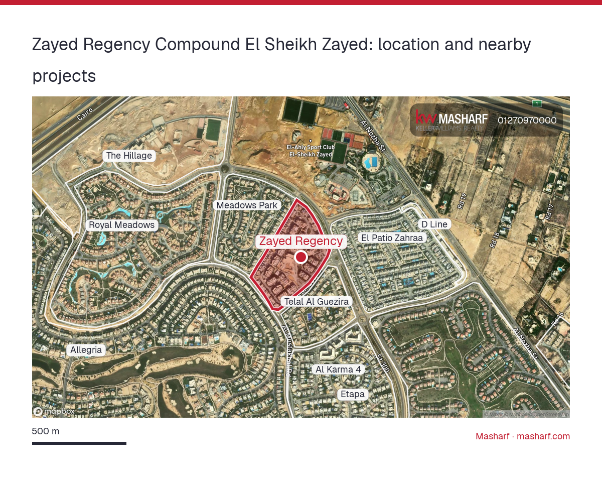 Where is Zayed Regency located?
