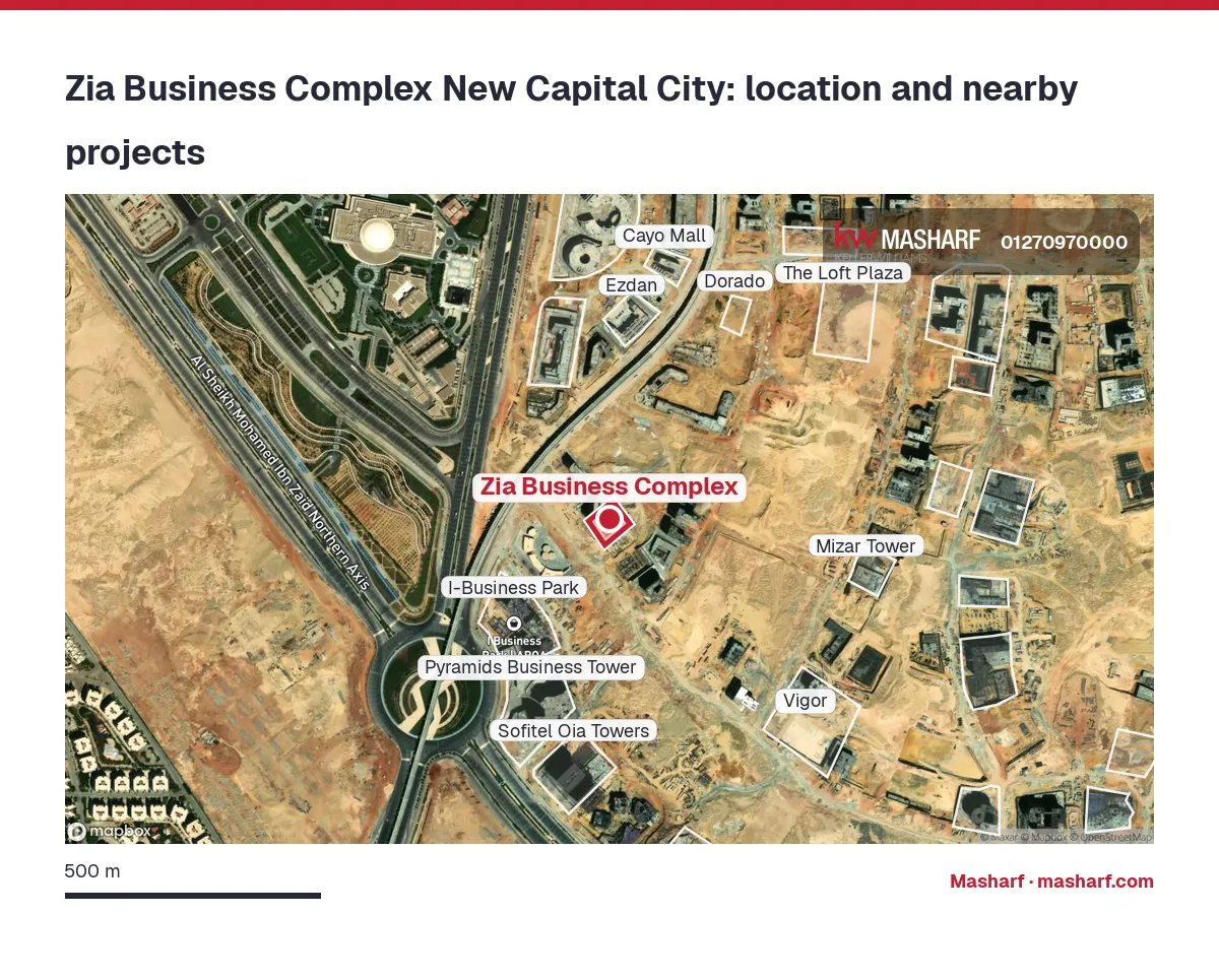 Where is Zia Business Complex located?