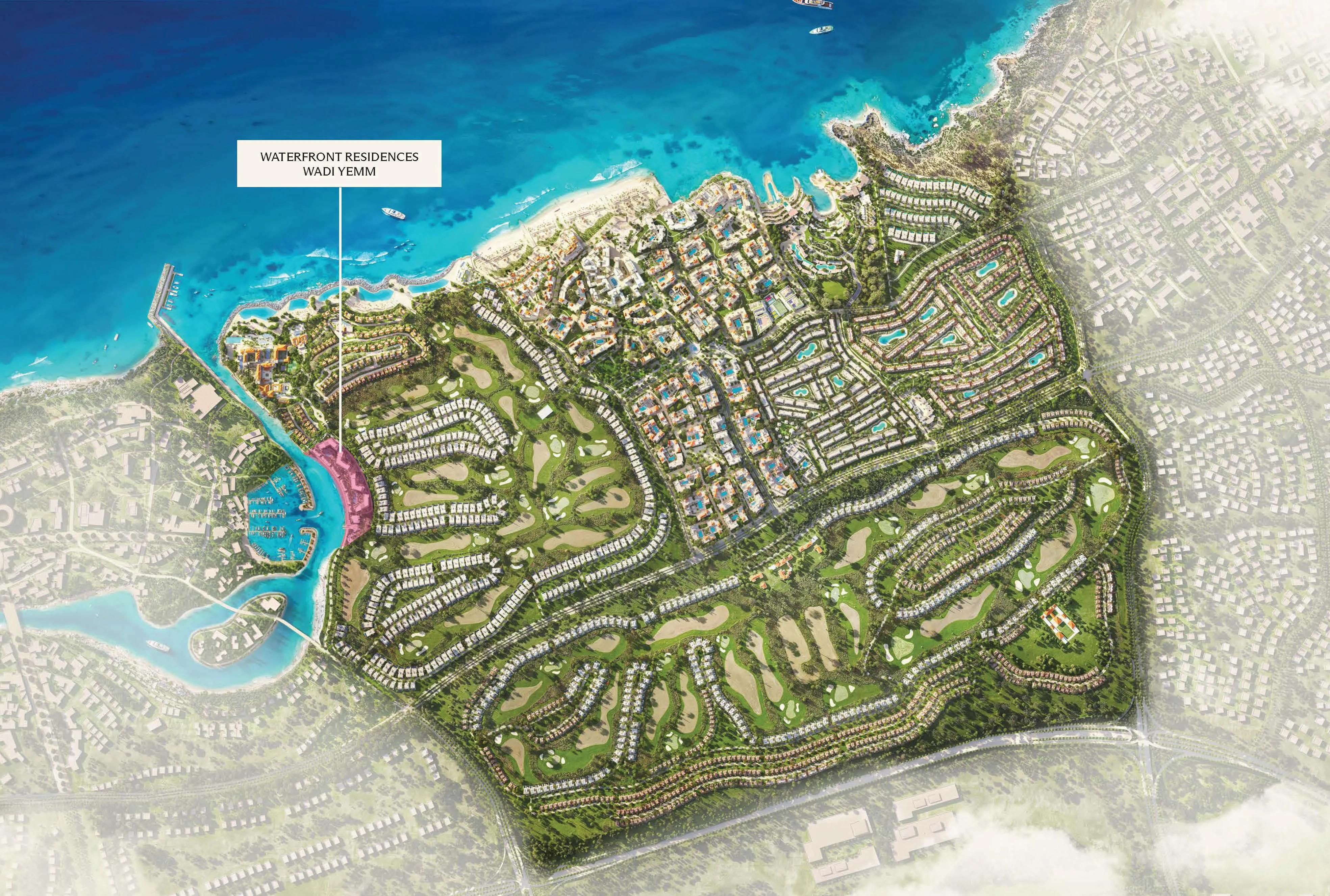 Marina waterfront residences North Coast-Sahel master plan