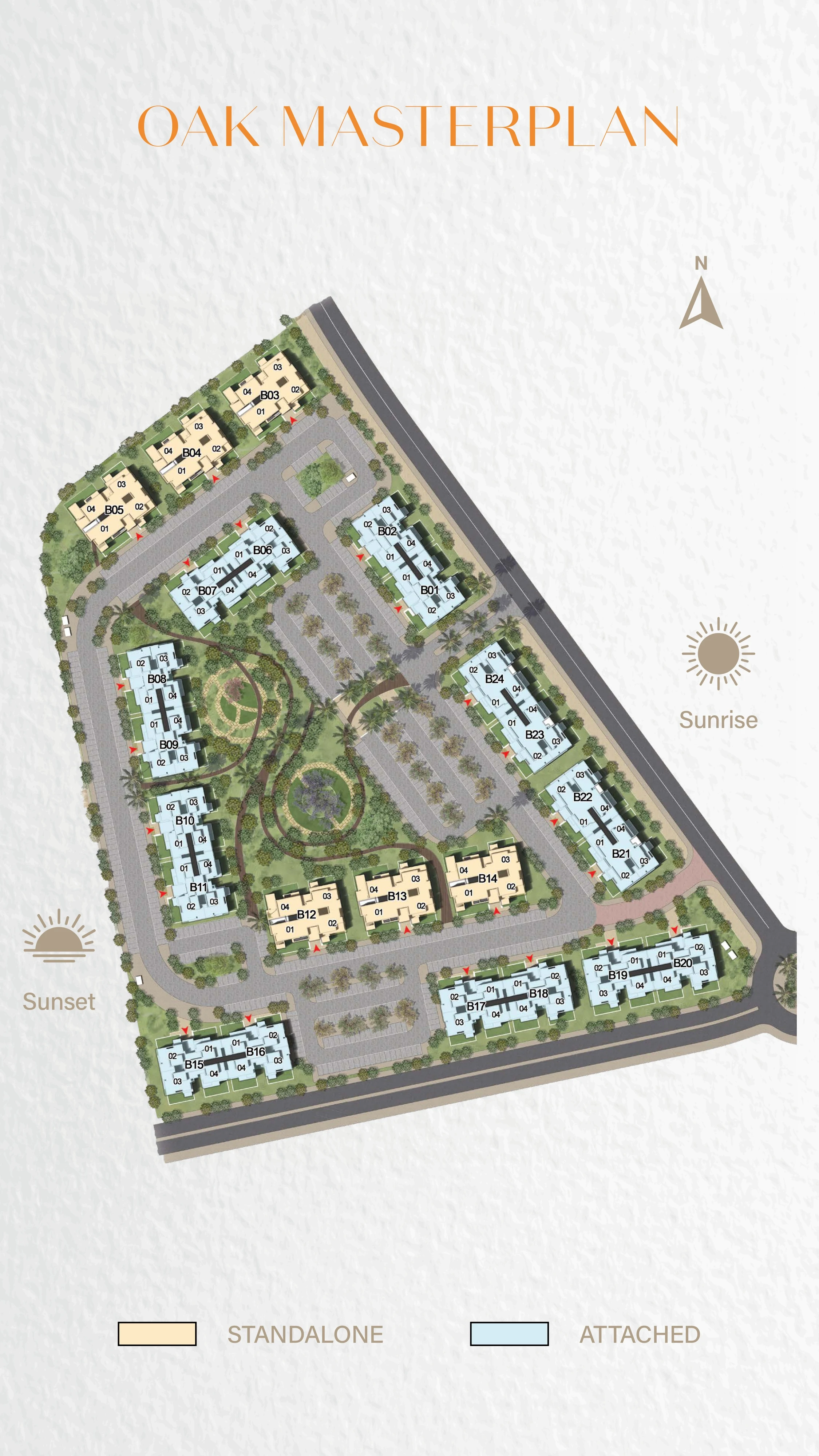 Oak Residence New Heliopolis master plan
