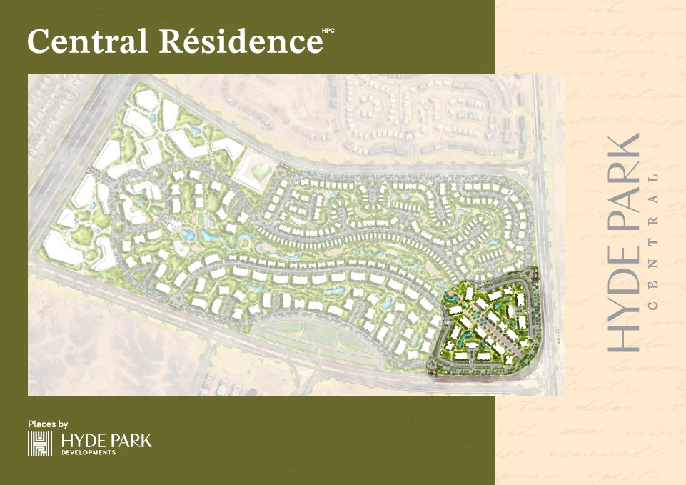 Central Residence - Hyde Park Central New Cairo master plan