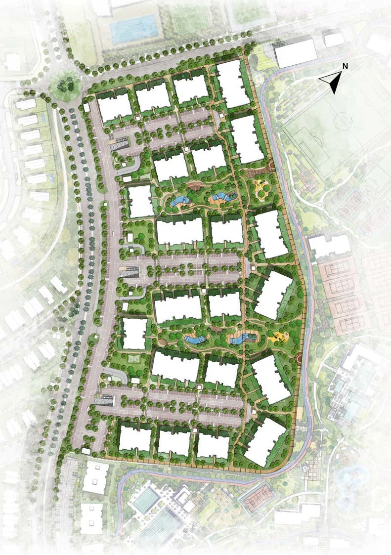 Greens Residence New Cairo master plan