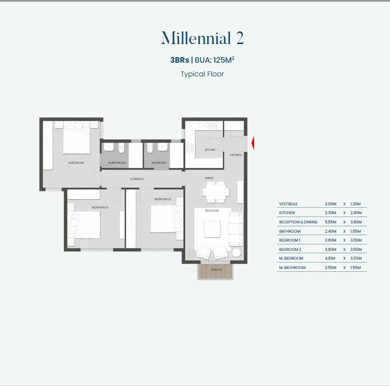 Apartments for sale in Lagoon Beach Park - Aliva New Cairo — Apartment