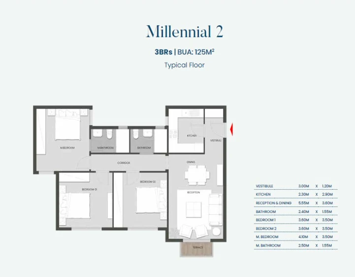 Apartments for sale in Club Park - Aliva New Cairo — Apartment