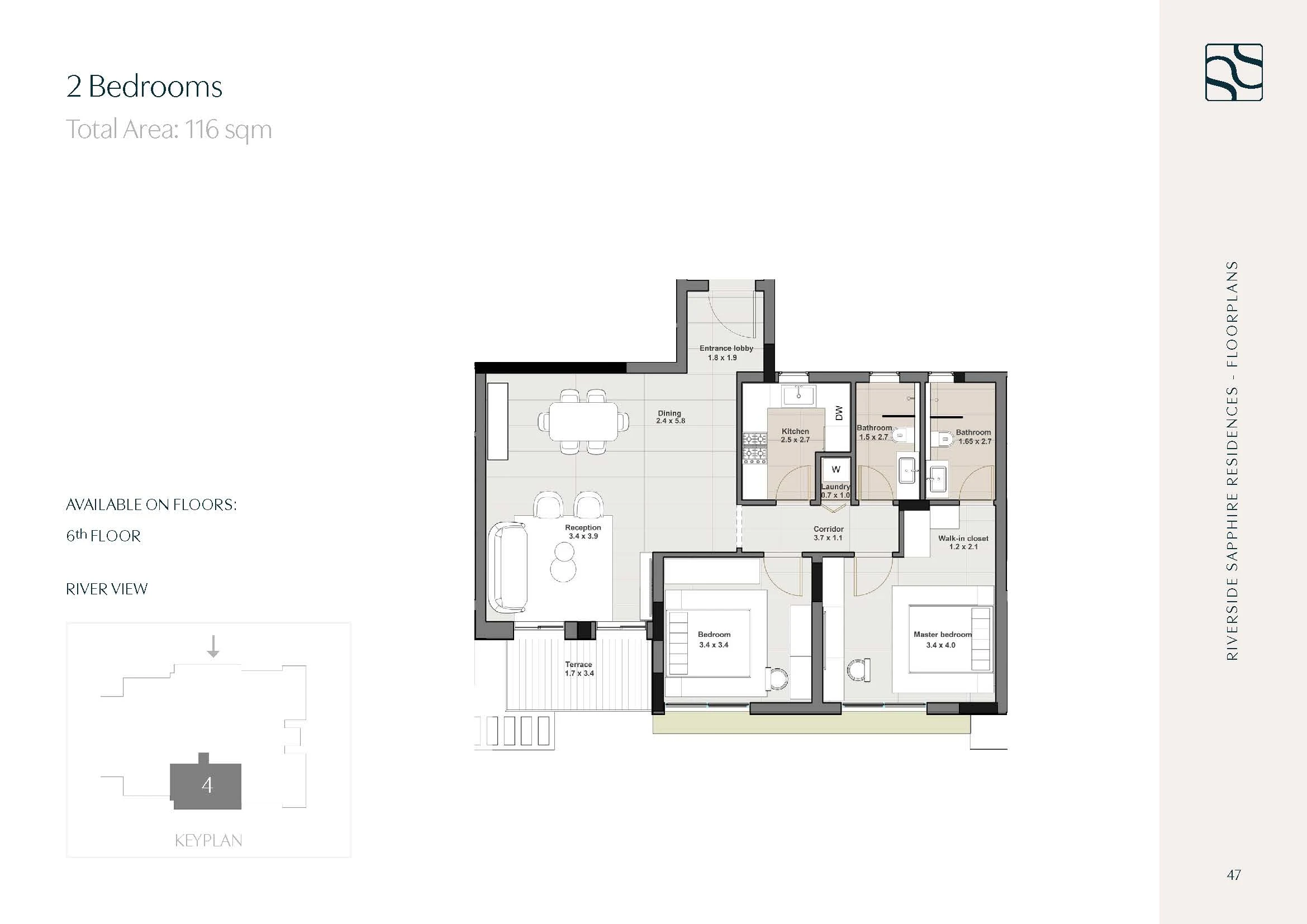 Apartments for sale in Sapphire Residence New Cairo — Apartment
