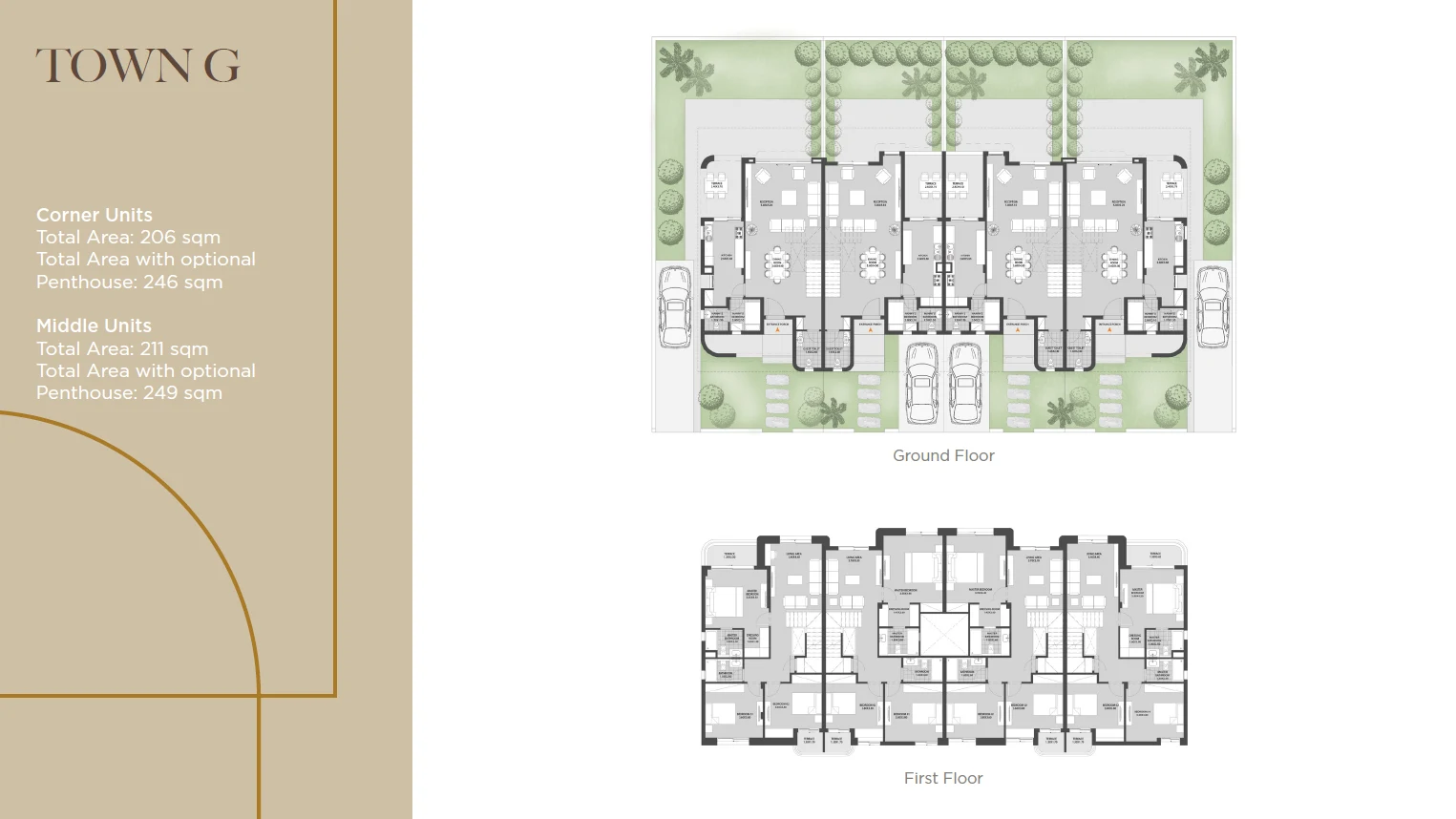Townhouses for sale in Spring Valley-O West 6th of October City — Townhouse
