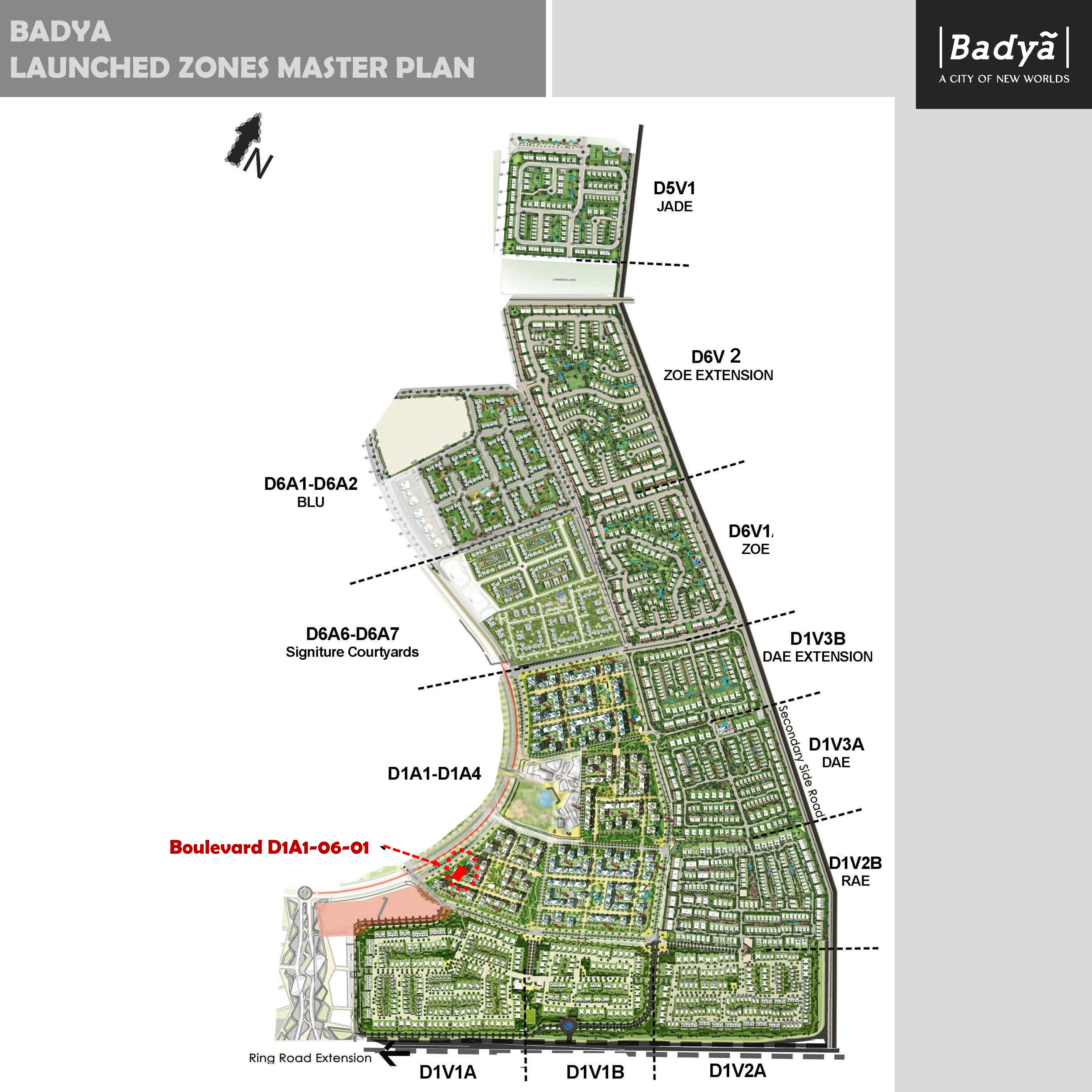 District 1 - Boulevard 6th of October City master plan