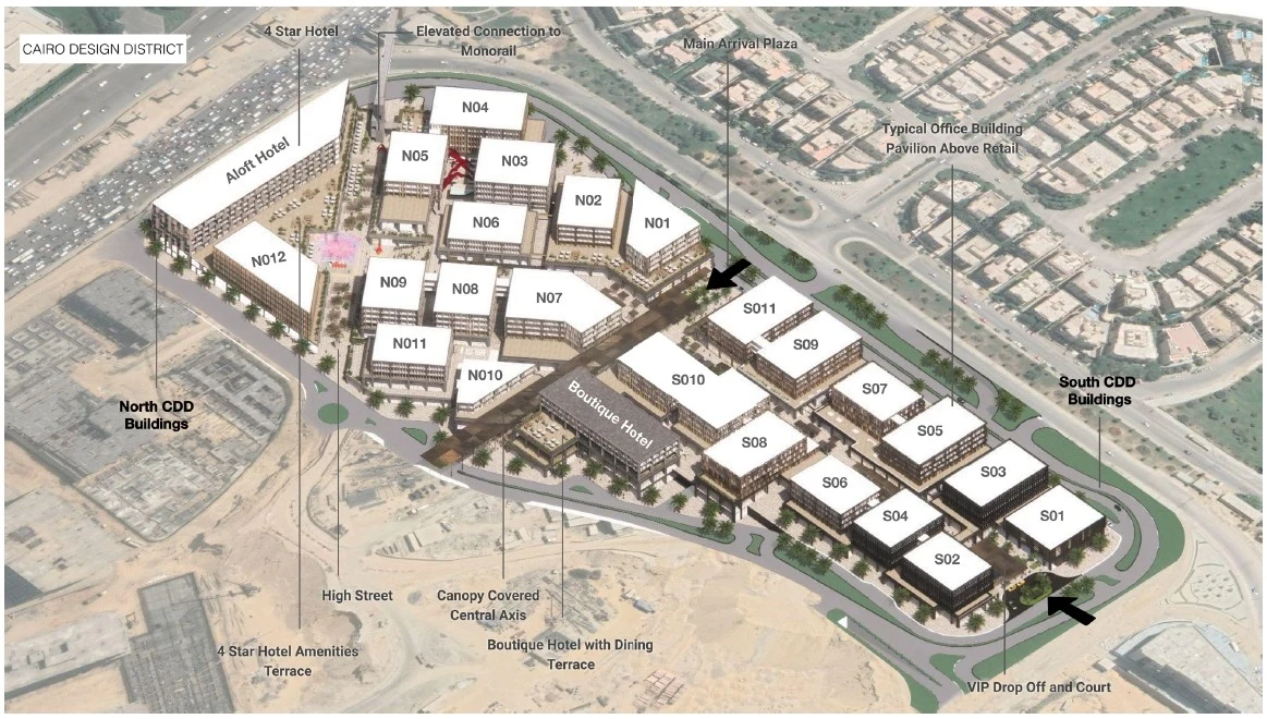 Cairo Design District New Cairo master plan