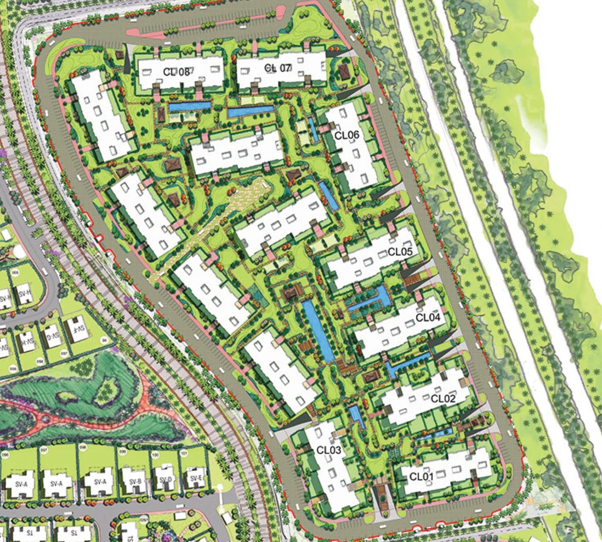 The Phoenix SwanLake Residences New Cairo master plan