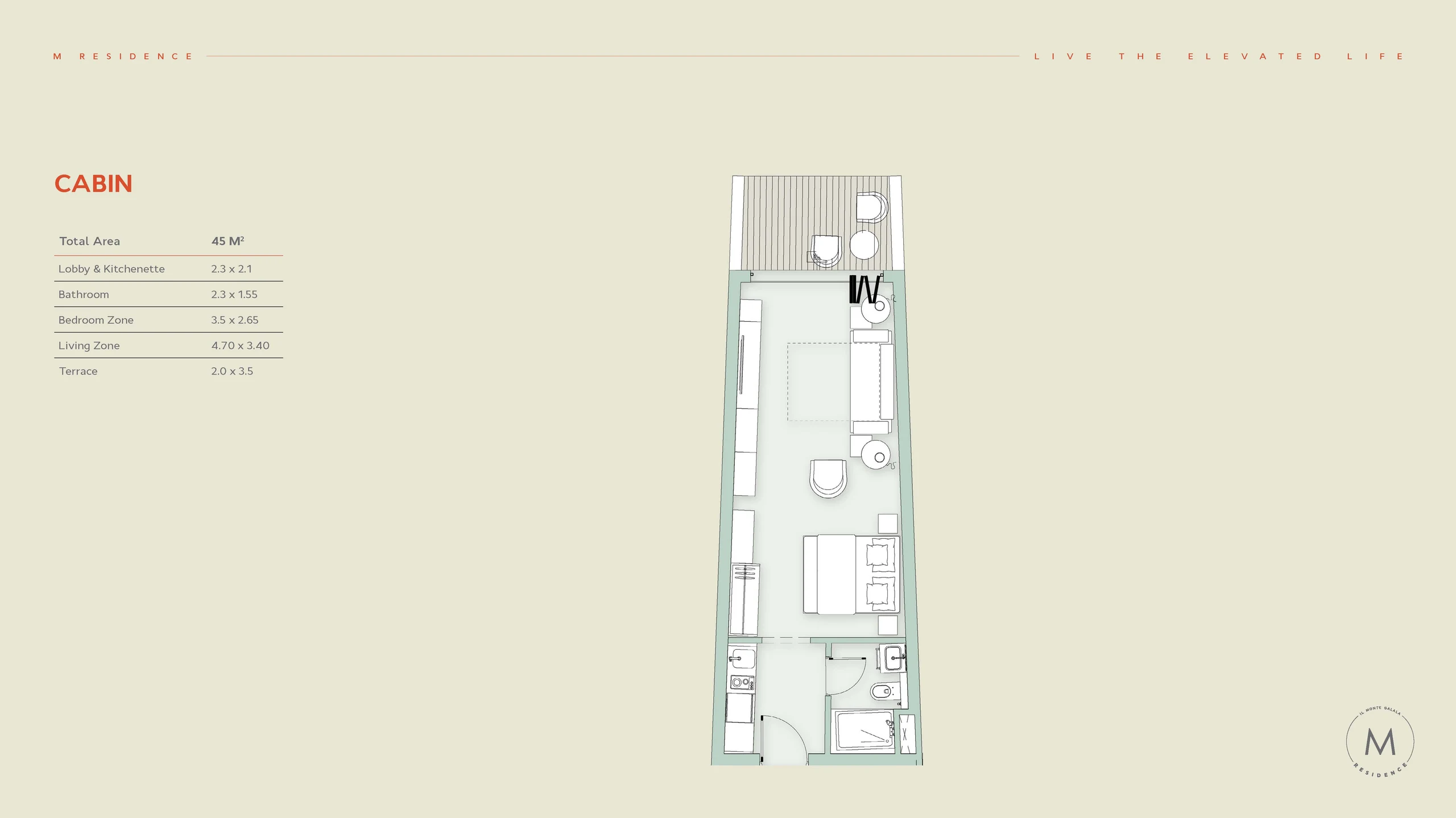 Chalets for sale in M Residence Ain Sokhna — Cabin