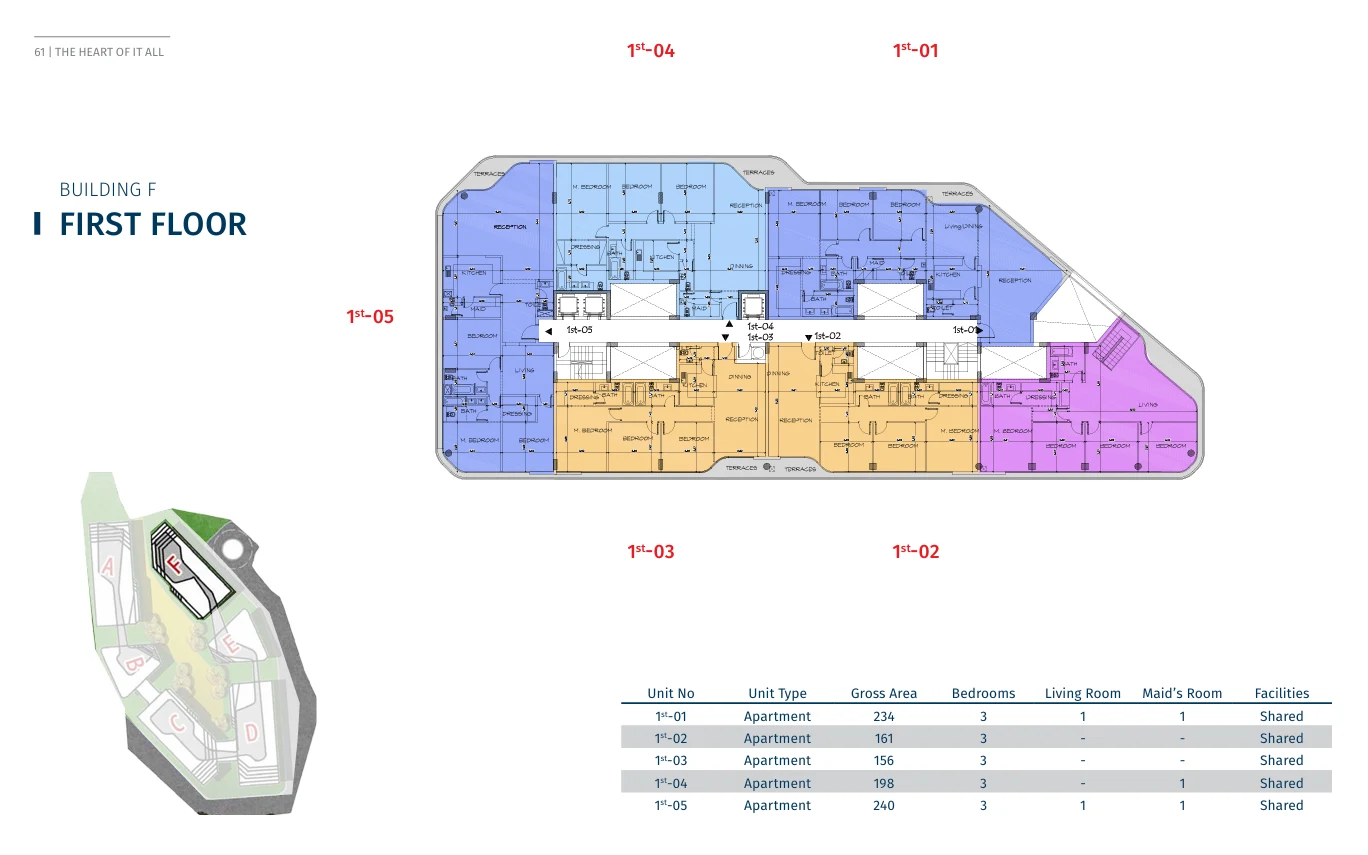 Apartments for sale in Cluster-Bloomfields New Cairo — Apartment