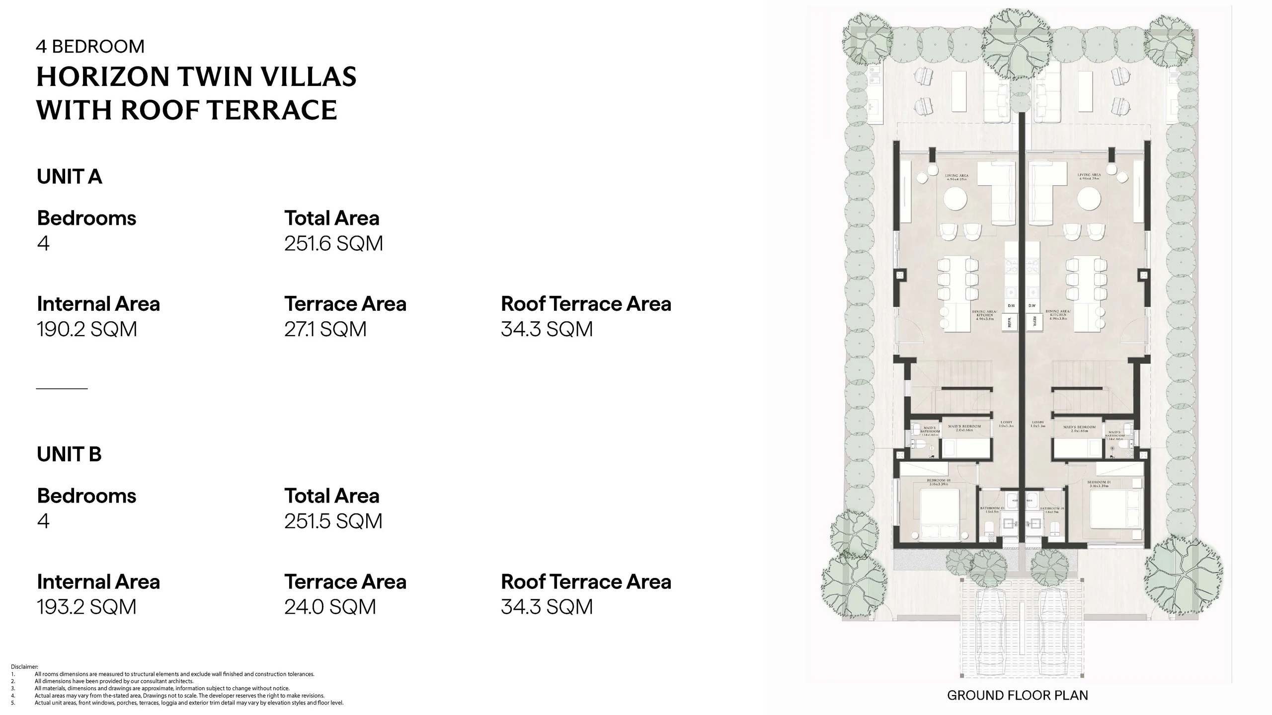 Twinhouses for sale in Amare Sea Front North Coast-Sahel — Twinhouse