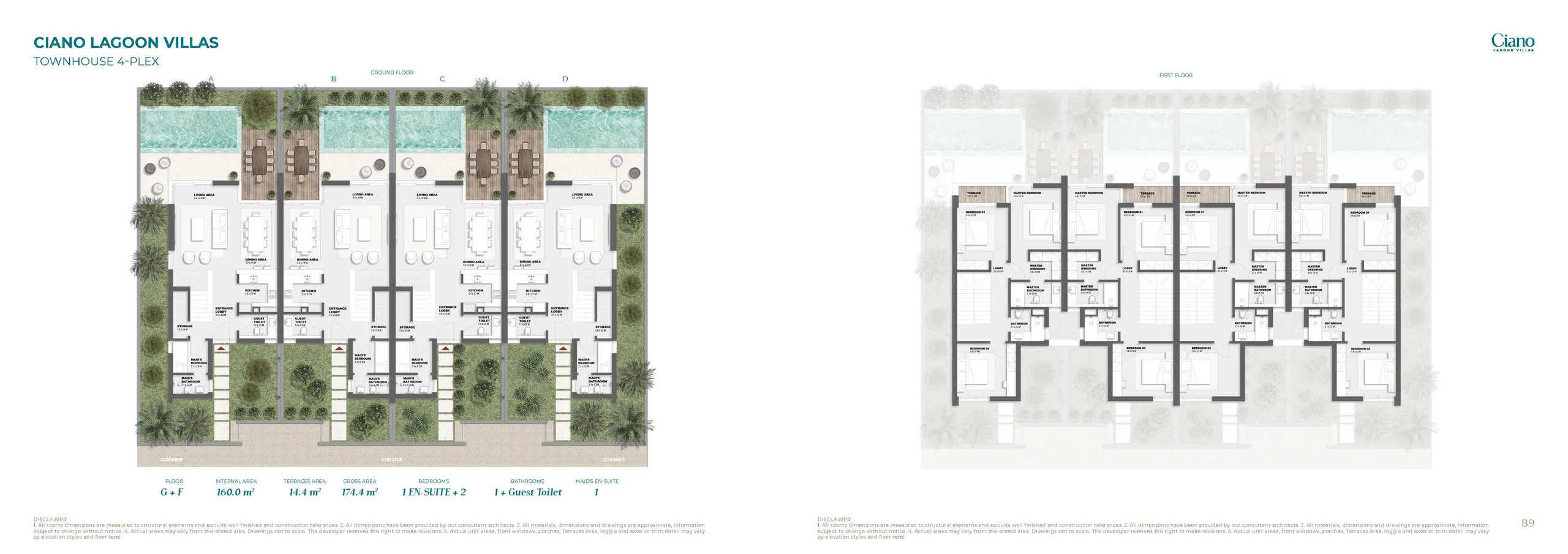 Townhouses for sale in Ciano Lagoon North Coast-Sahel — Townhouse