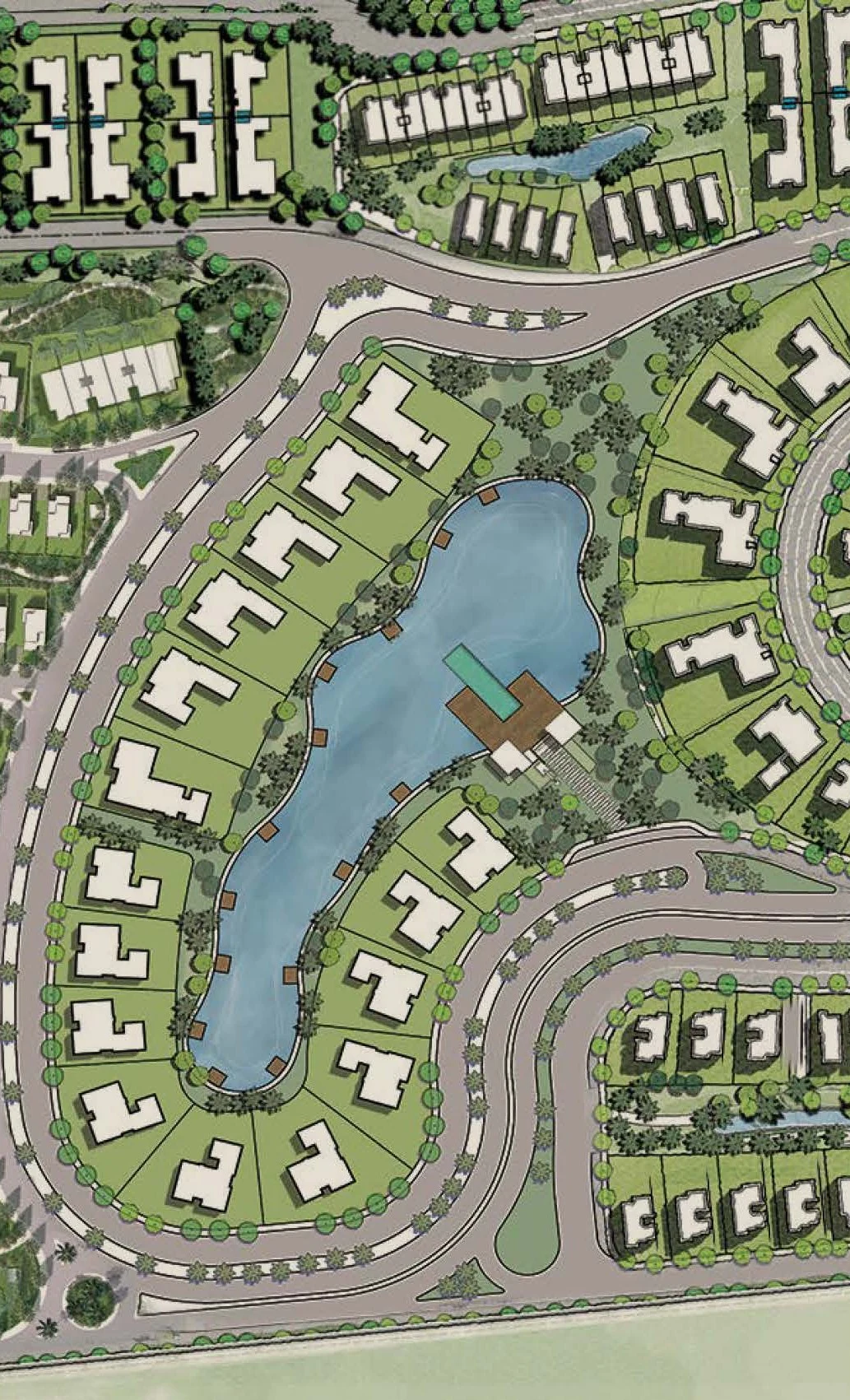 Lake Front Villas New Zayed master plan