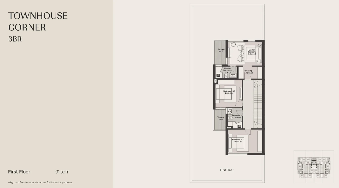 Townhouses for sale in North Villas-Hills Of One New Zayed — Townhouse