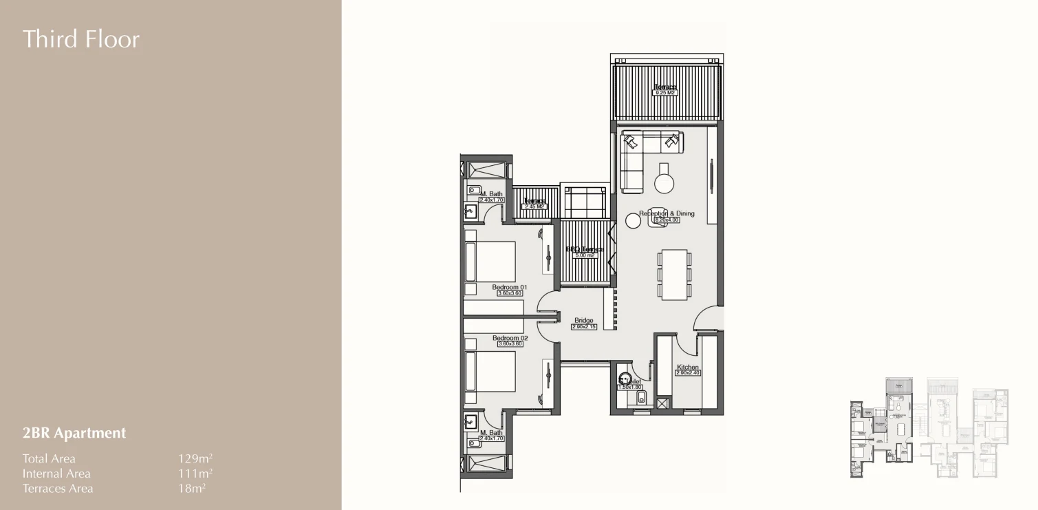 Apartments for sale in Beige Residence - Hills of One New Zayed — Apartment