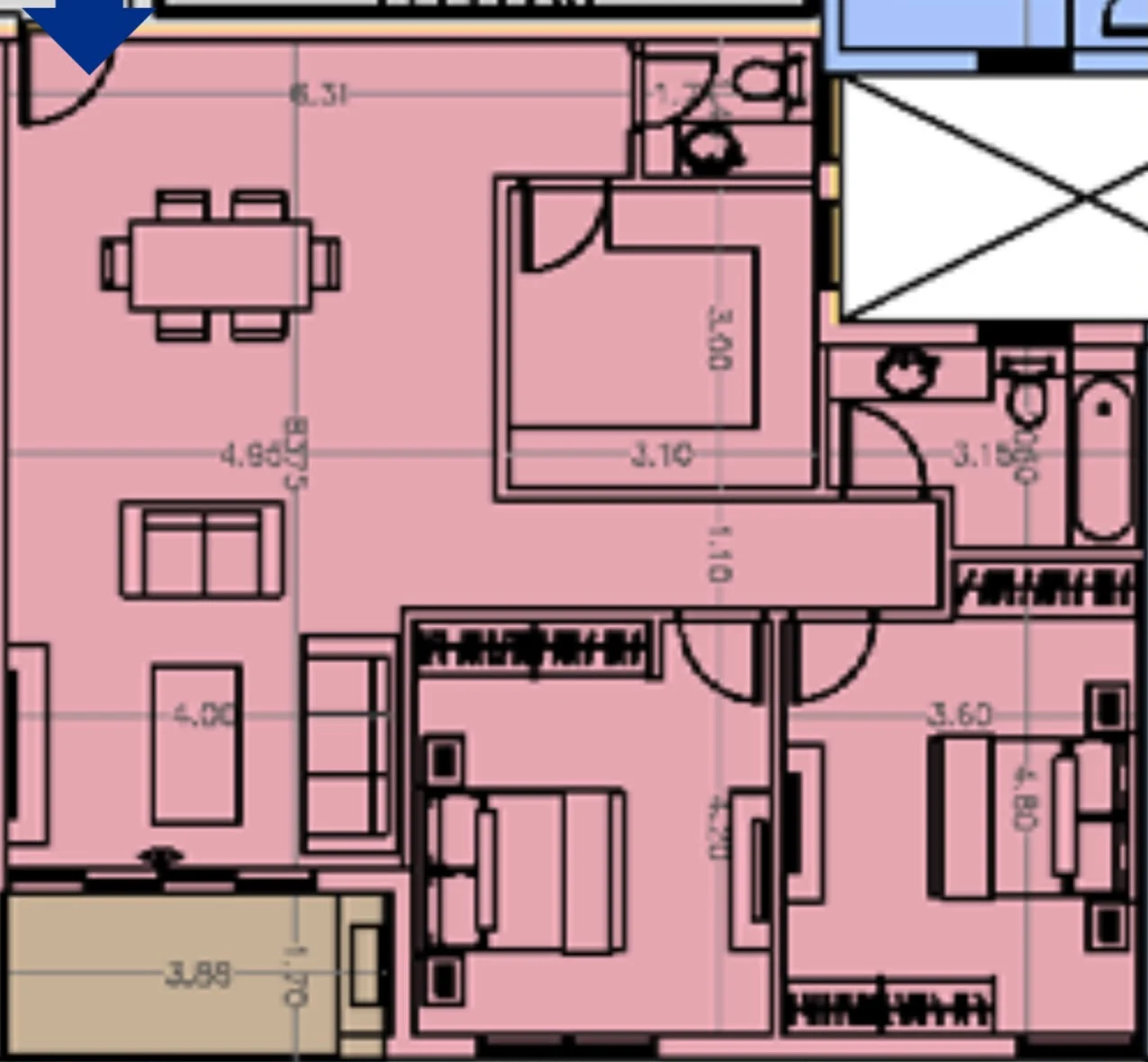 Apartments for sale in Alaire New Cairo — Apartment