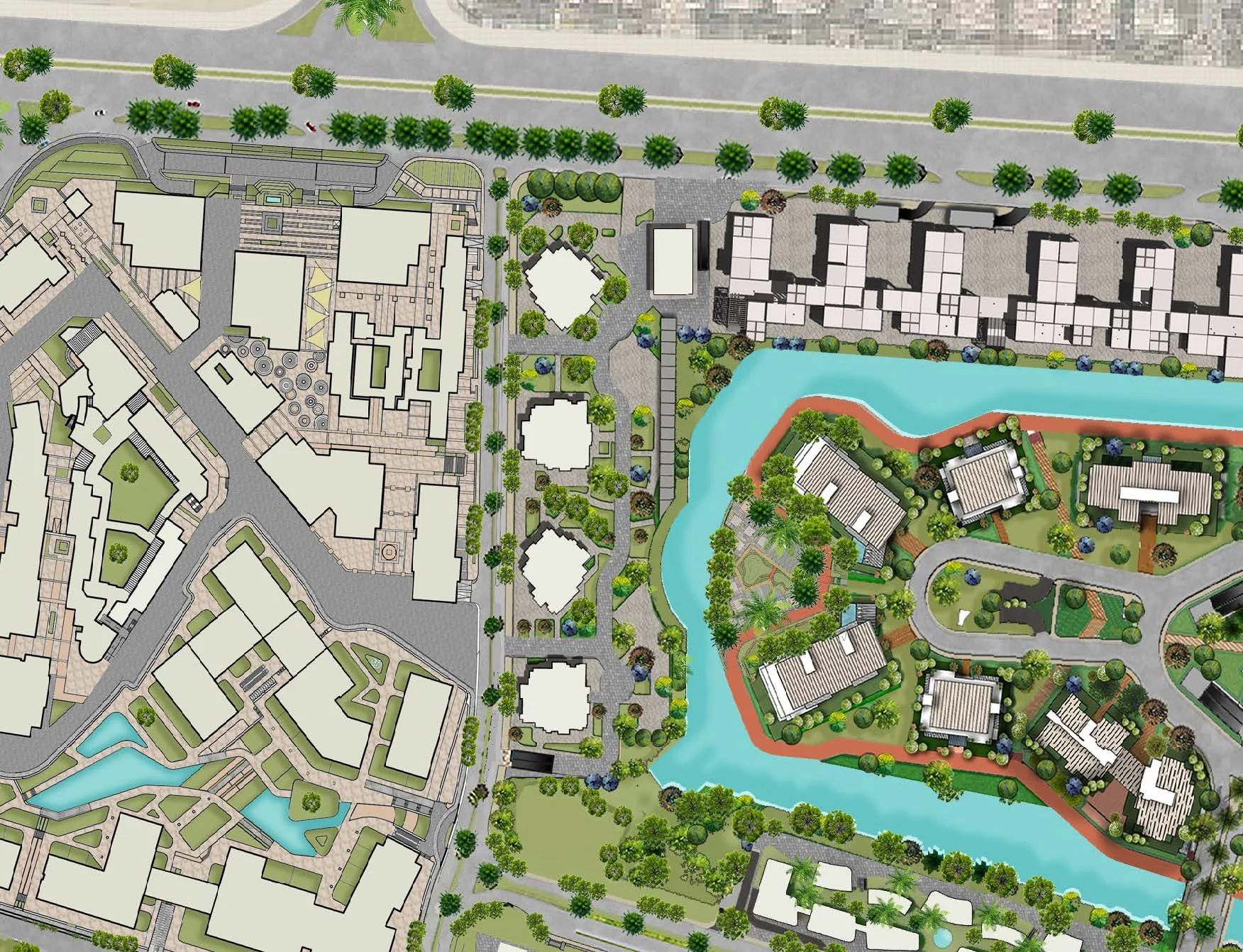 Waterfront Residence El Sheikh Zayed master plan