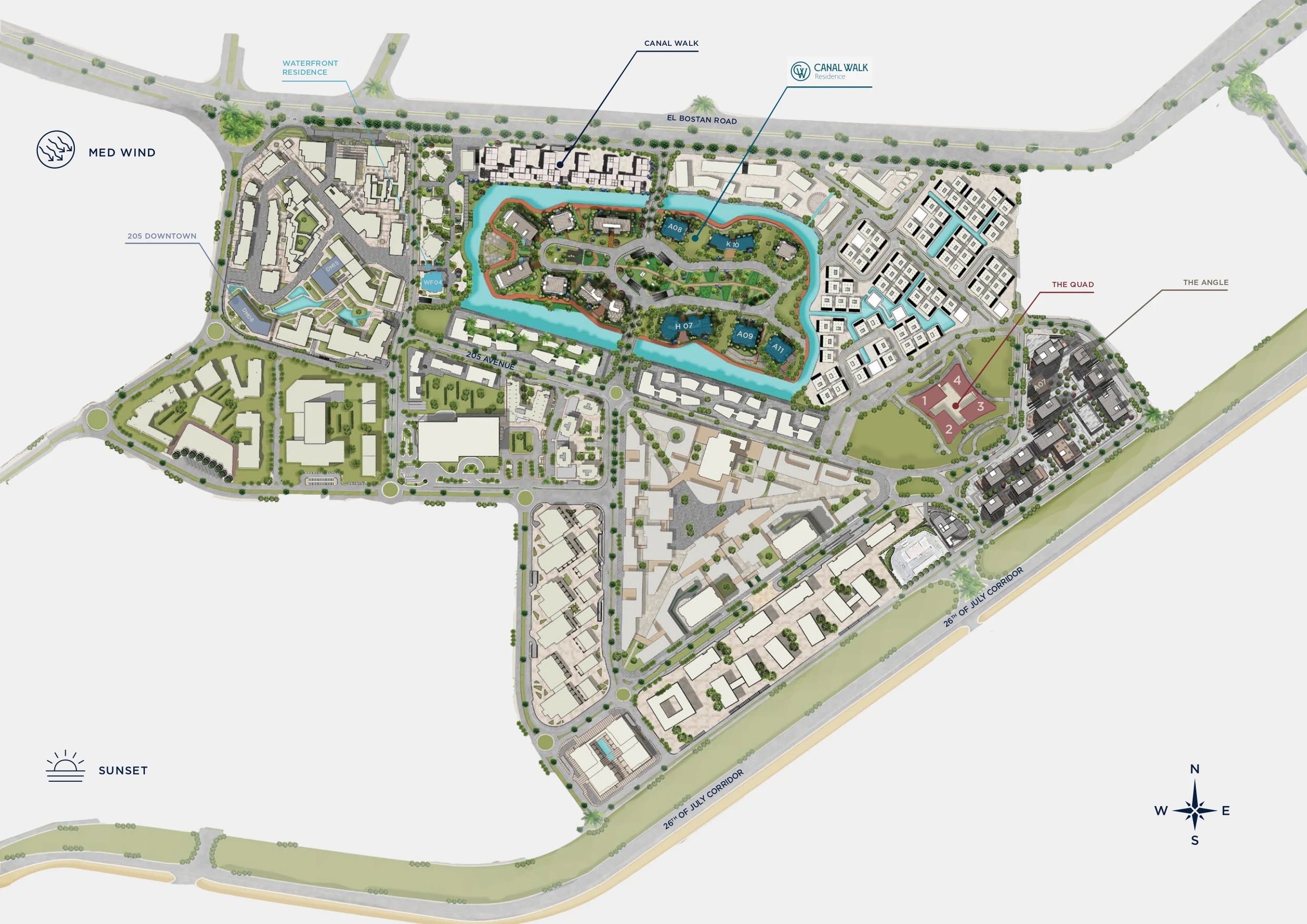 The Quad El Sheikh Zayed master plan