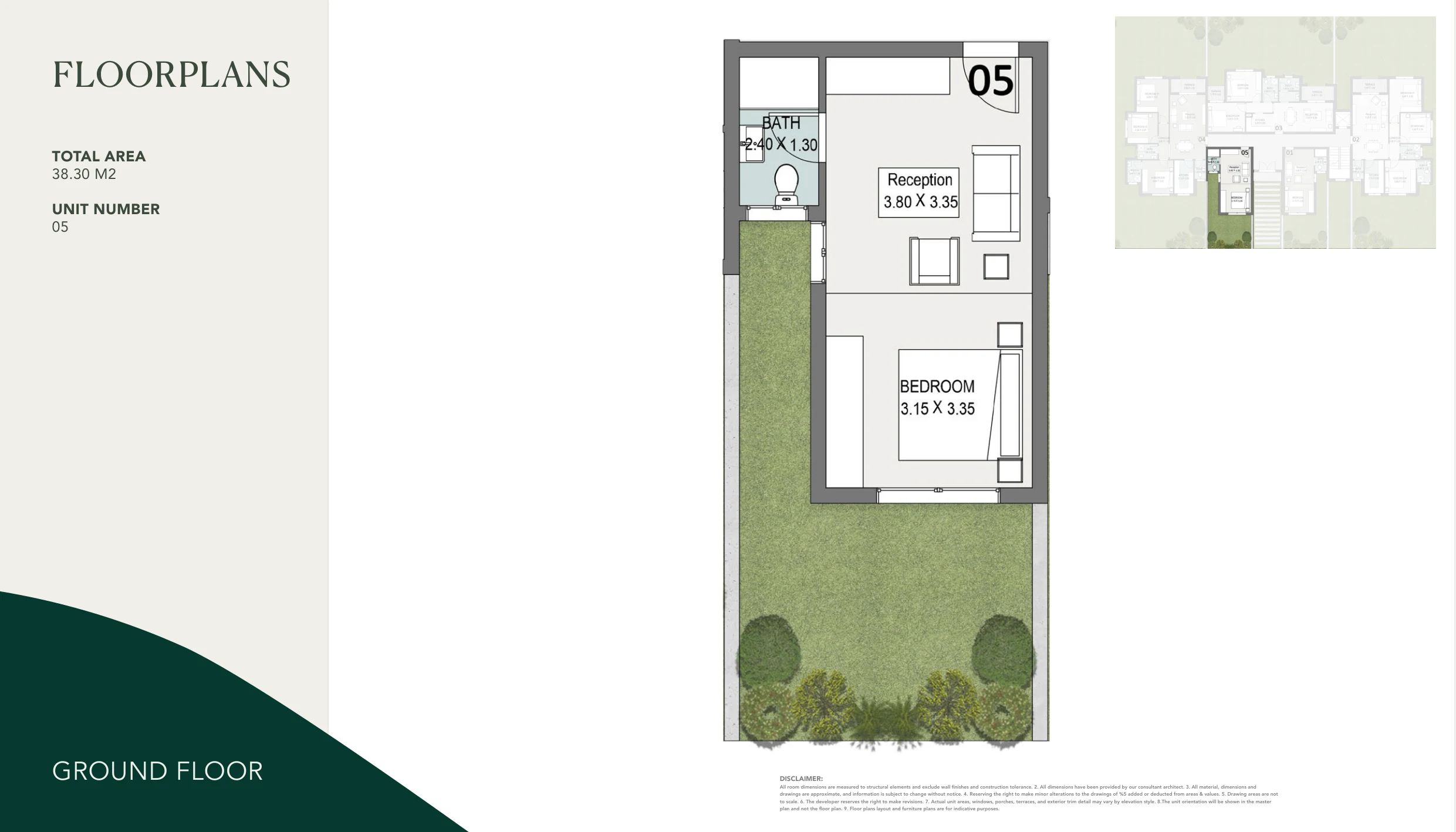 Apartments for sale in Sarai Royal Residence New Cairo — Studio