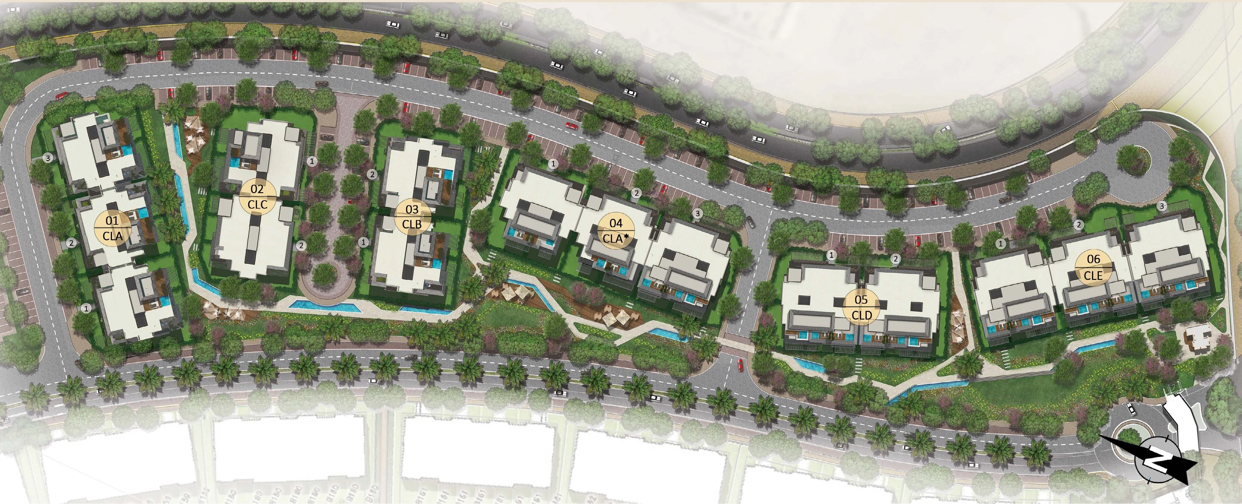 Oak Residences-Stone Park New Cairo master plan