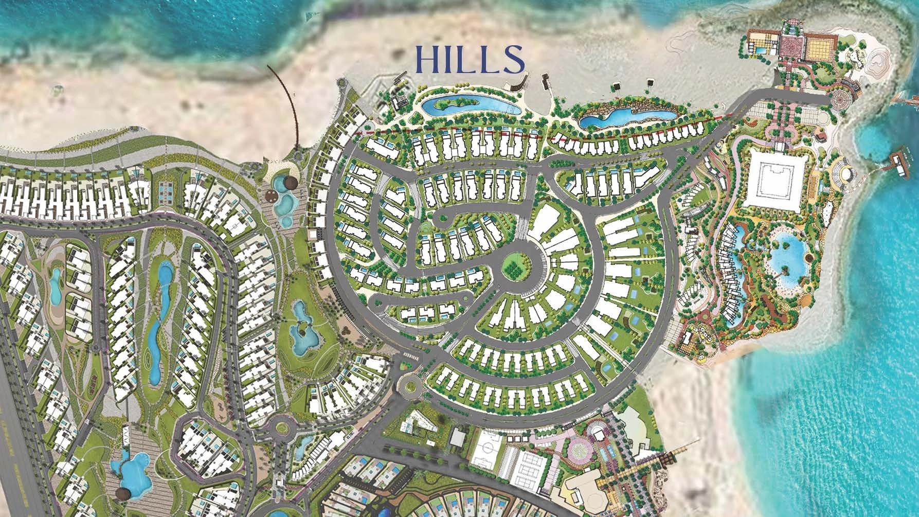 Hills-Beit Al Bahr North Coast-Sahel master plan