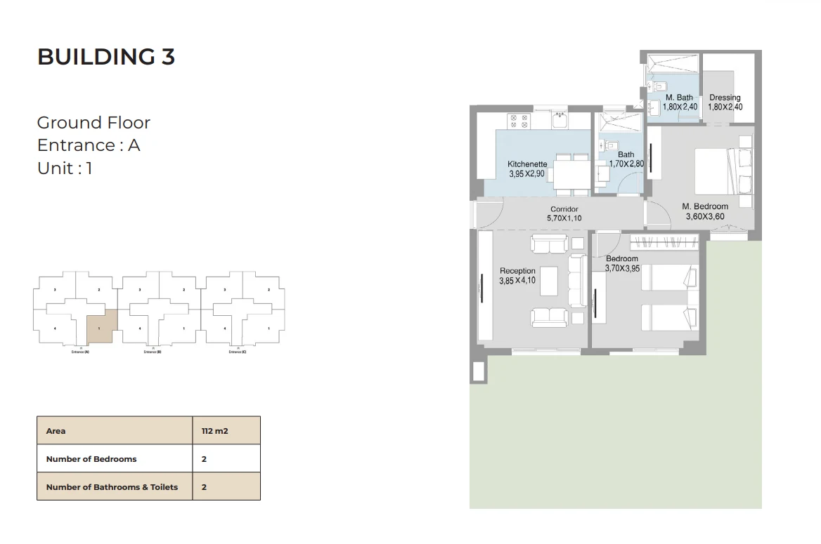 Apartments for sale in The Stamp - TALDA New Cairo — Apartment