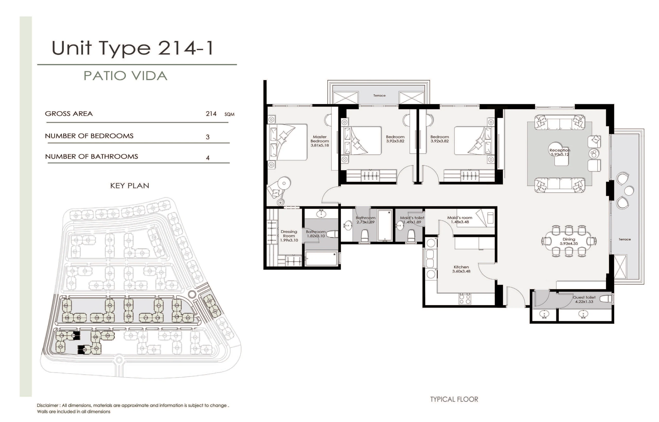 Apartments for sale in Patio Vida New Cairo — Apartment