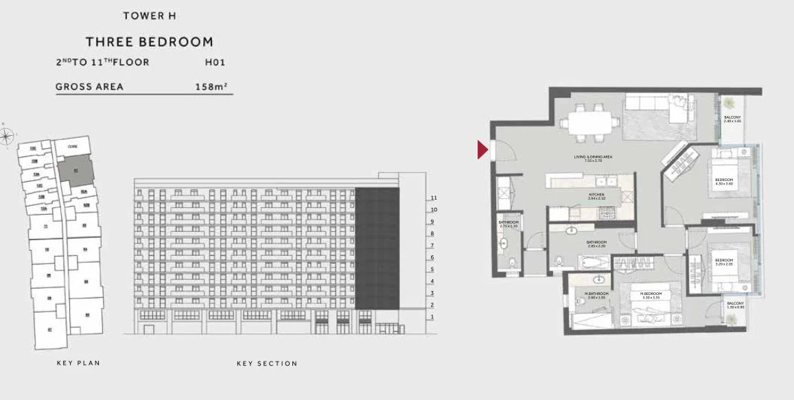 Apartments for sale in Tower H Marriot Residence Central Cairo — Apartment