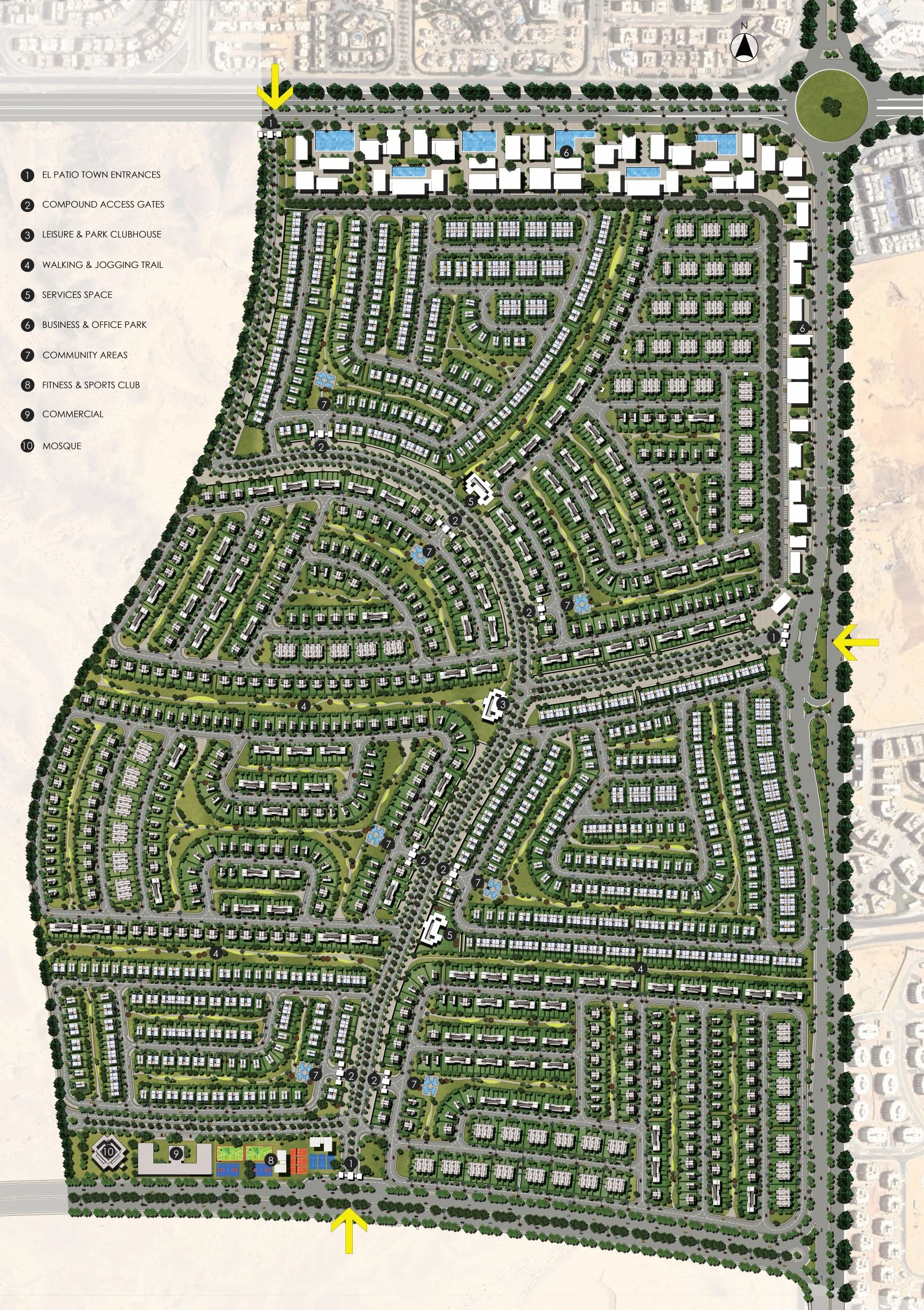 El Patio Town New Cairo master plan