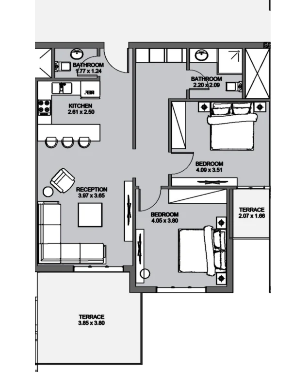 Chalets for sale in Water Creek - Direction White North Coast-Sahel — Chalet