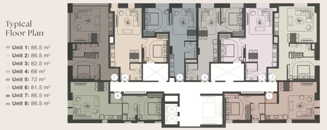 Apartments for sale in Business Suites New Cairo — Apartment