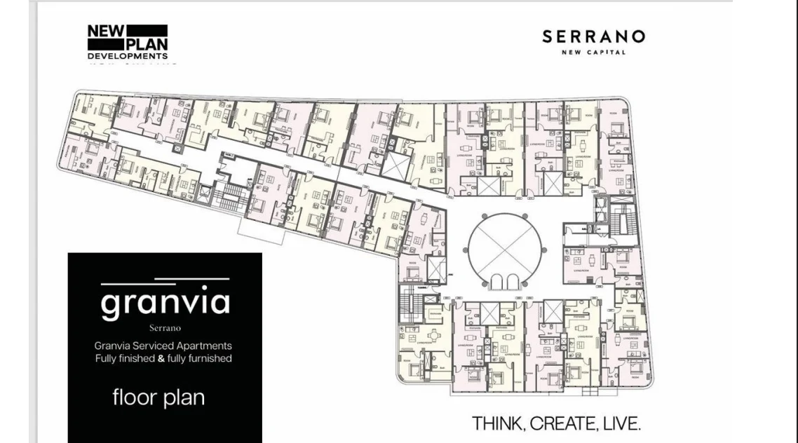 Apartments for sale in Granvia Mall Serrano New Capital City — Studio