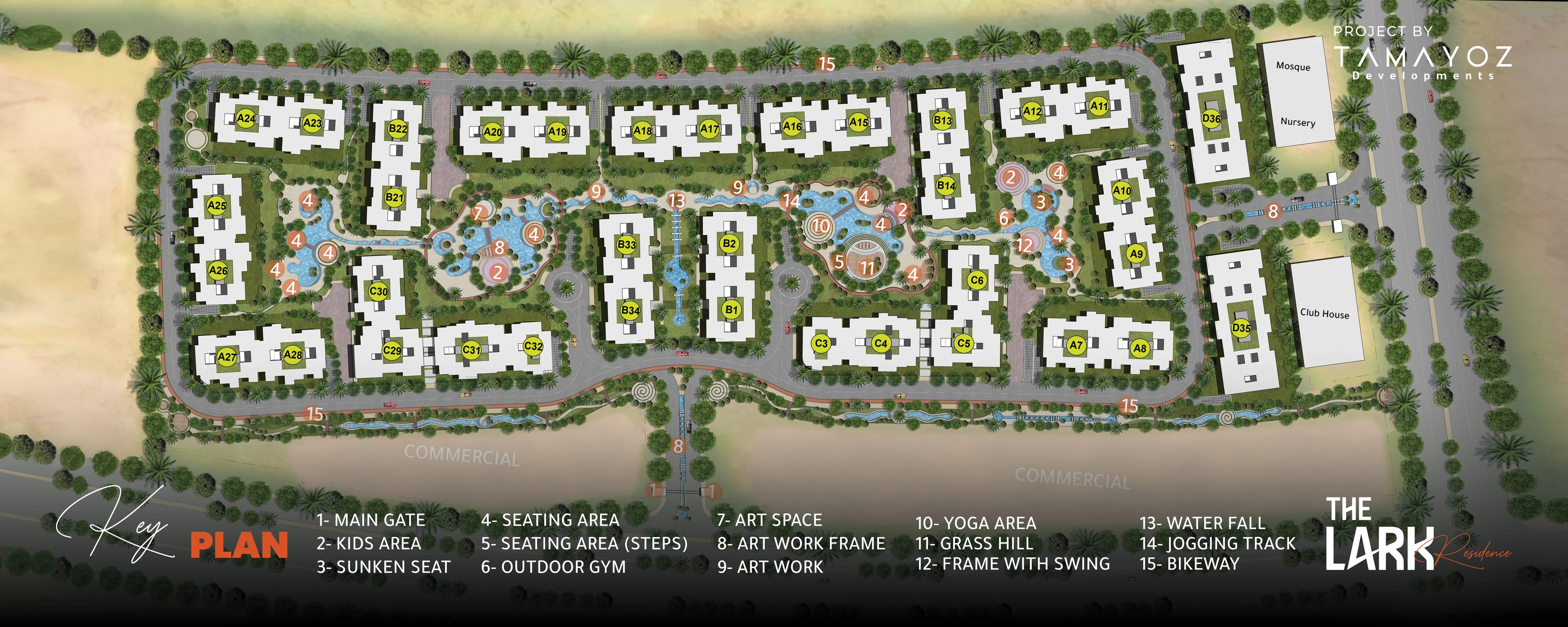 ماستر بلان ذا لارك ريزيدنس القاهرة الجديدة