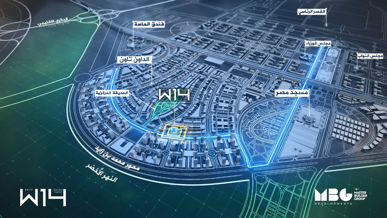 White 14 Tower New Capital City master plan