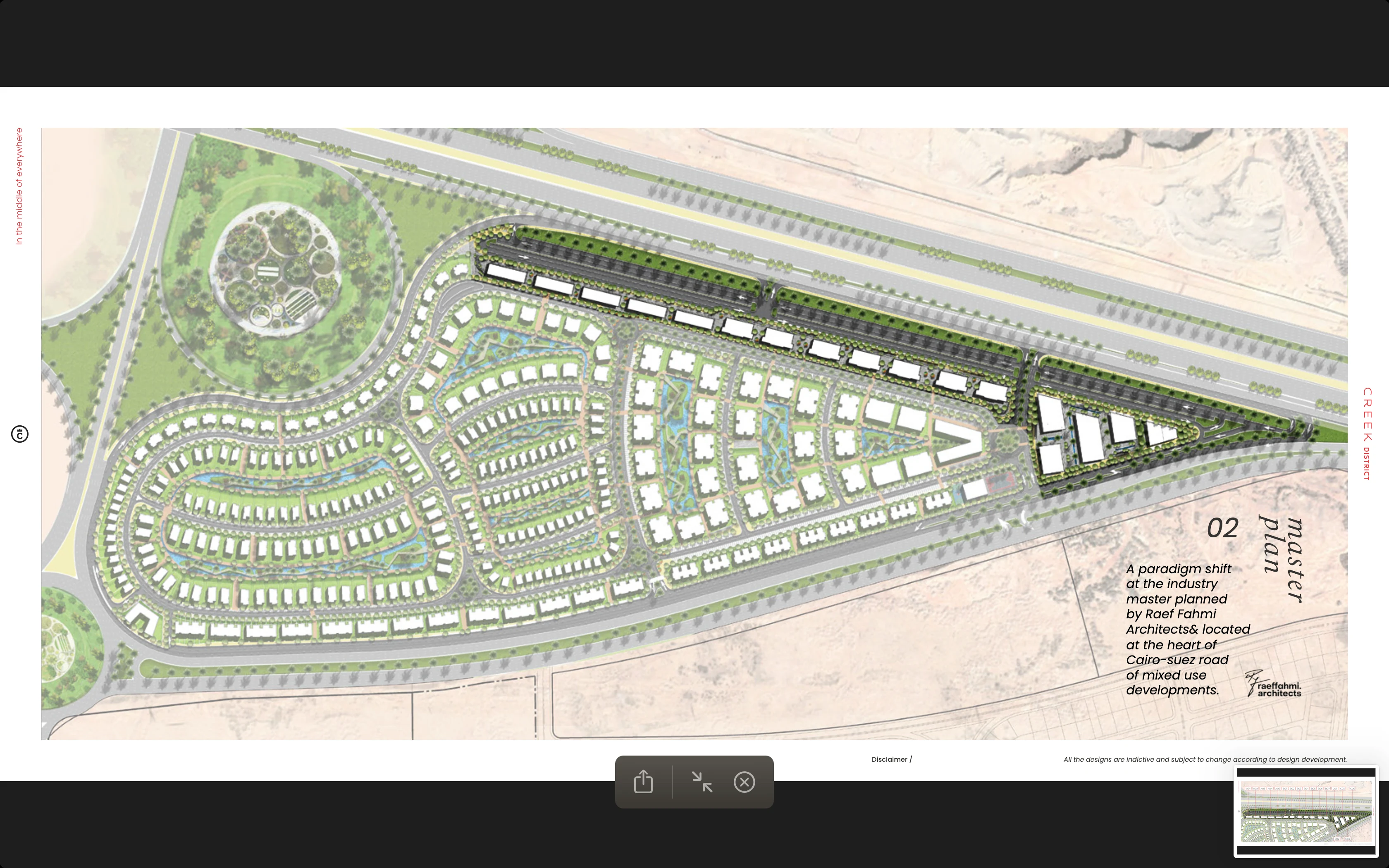 Creek District New Cairo master plan