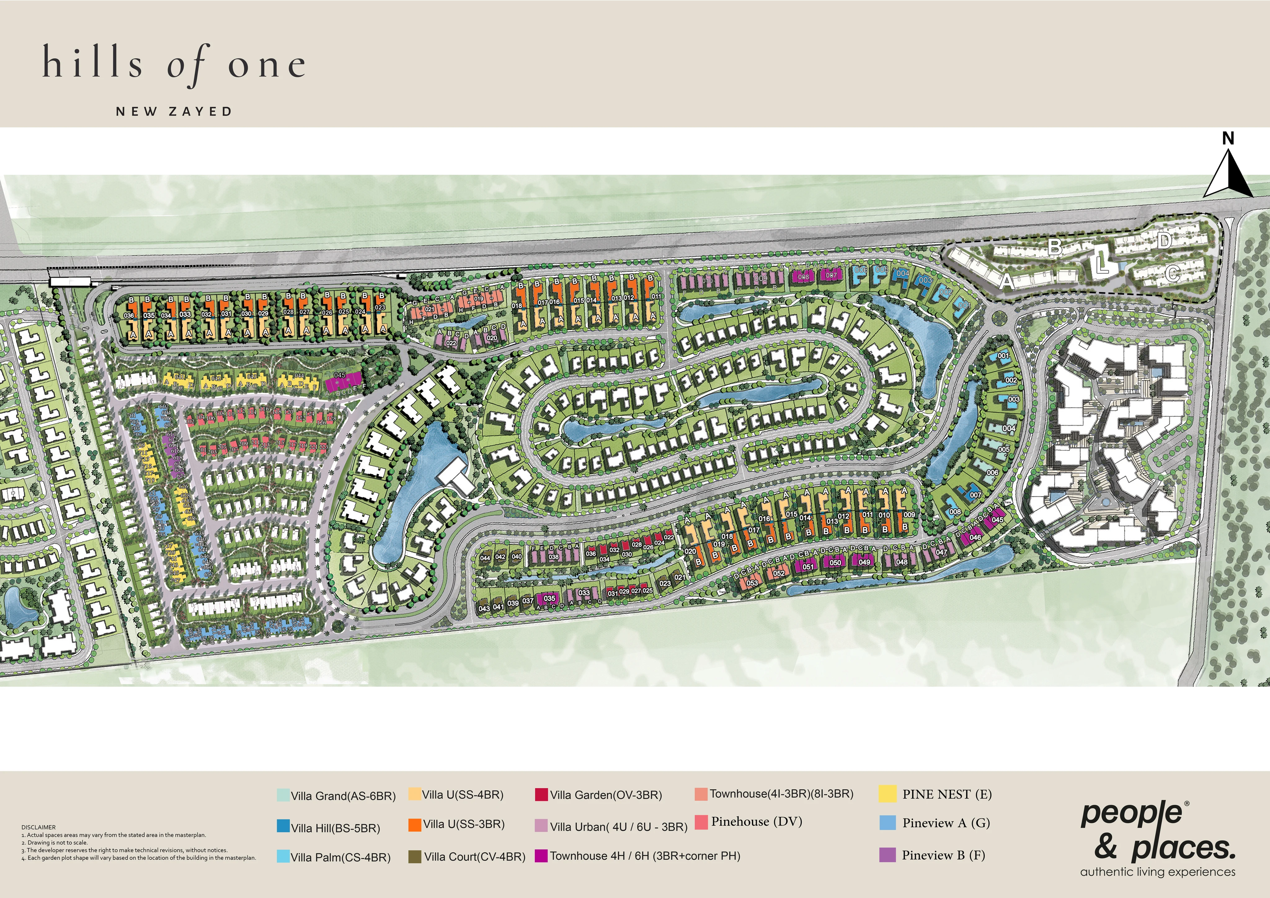 Hills of One New Zayed master plan