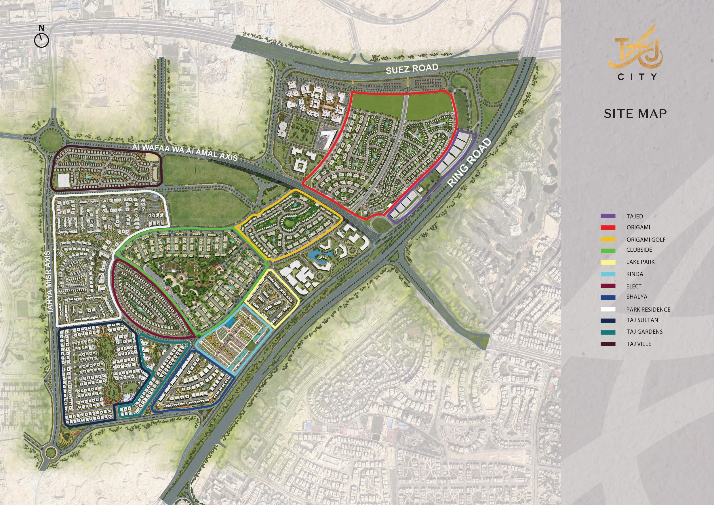 Taj City New Cairo master plan